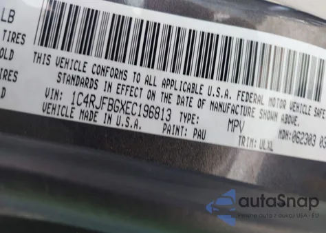 2014 Jeep Grand Cherokee Limited z USA, uszkodzony, nr VIN 1C4RJFBGXEC196813